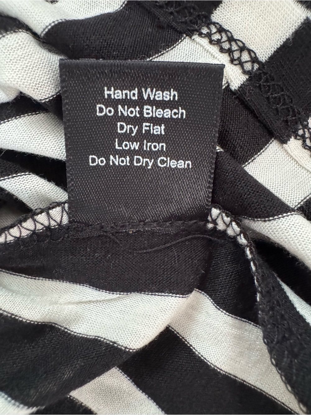 iris Los Angeles Black and White Striped Crewneck Tee - Picture 6 of 6
